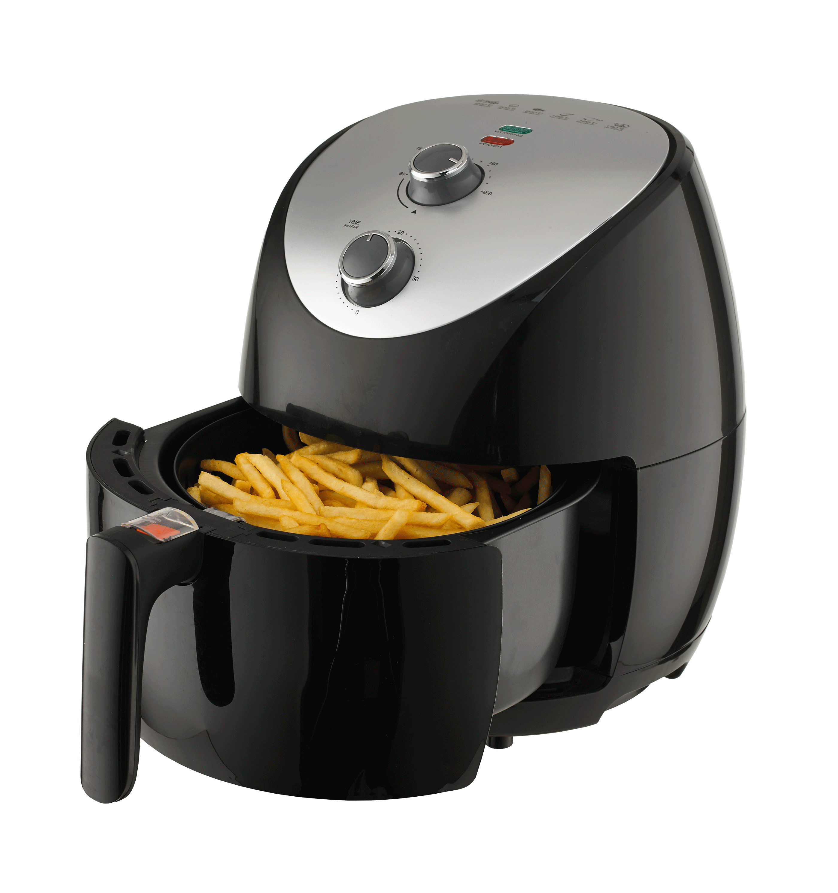 Home Appliances Small Hot Air Fryer , Oil Free Electric Air Fryer 4.6L
