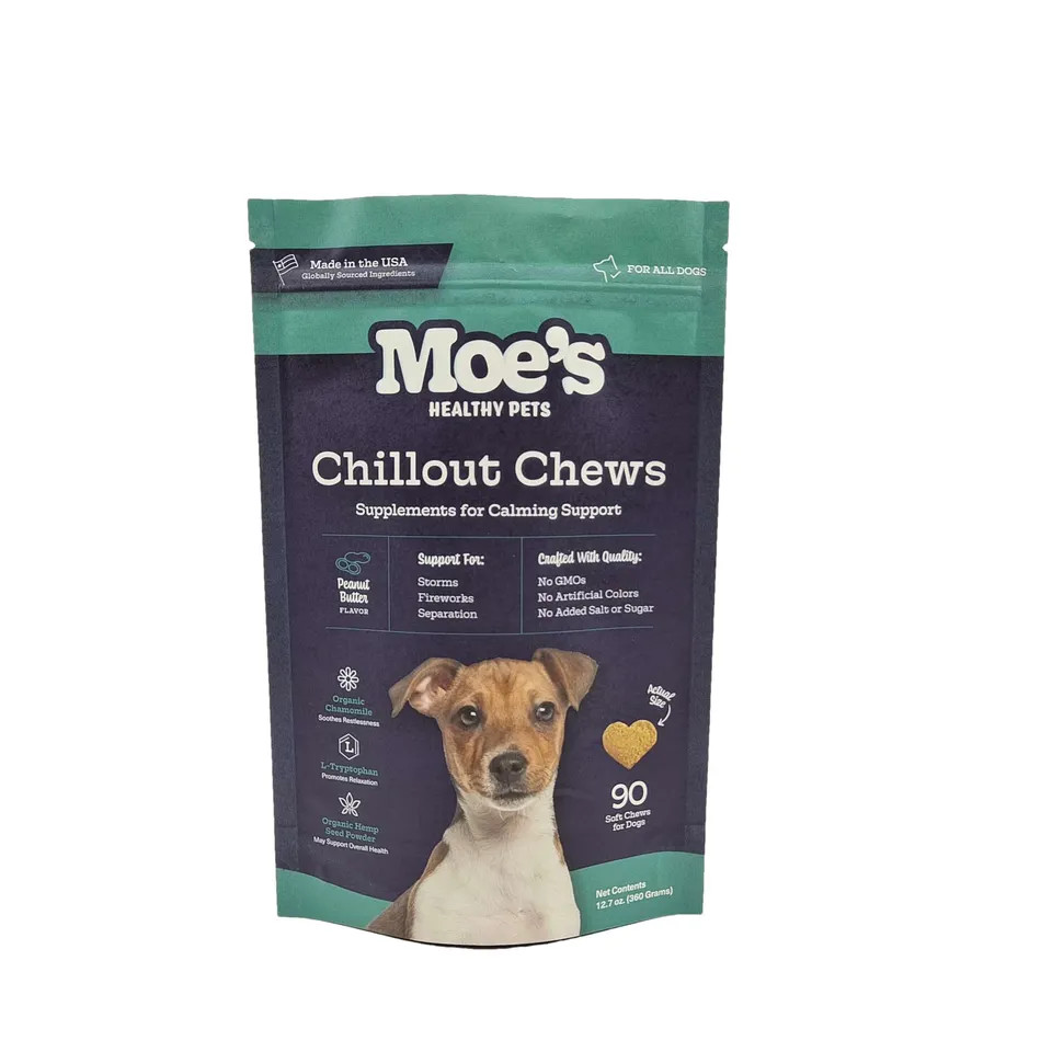 Reusable Pet Food Pouch for Stand Up Packaging with Zipper Lock