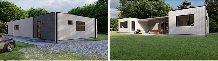 Prefab Garden Studio With Storage Light Steel Frame House Kits