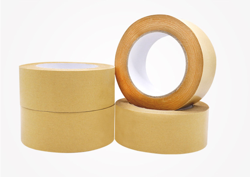 Water Free Kraft Paper Adhesive Tape Roll Strong Laminated Custom Printed