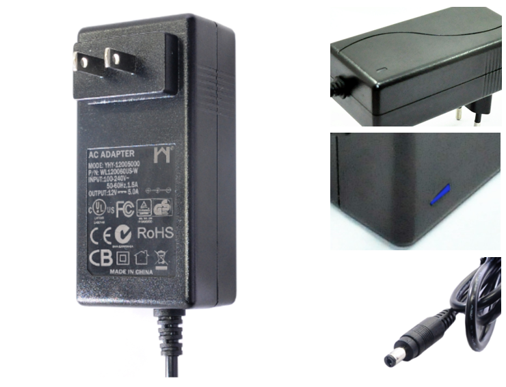 Wall Plug LED Power Supplies Ac Dc Adapter Ce Ul / Cul Gs Kcc Certification