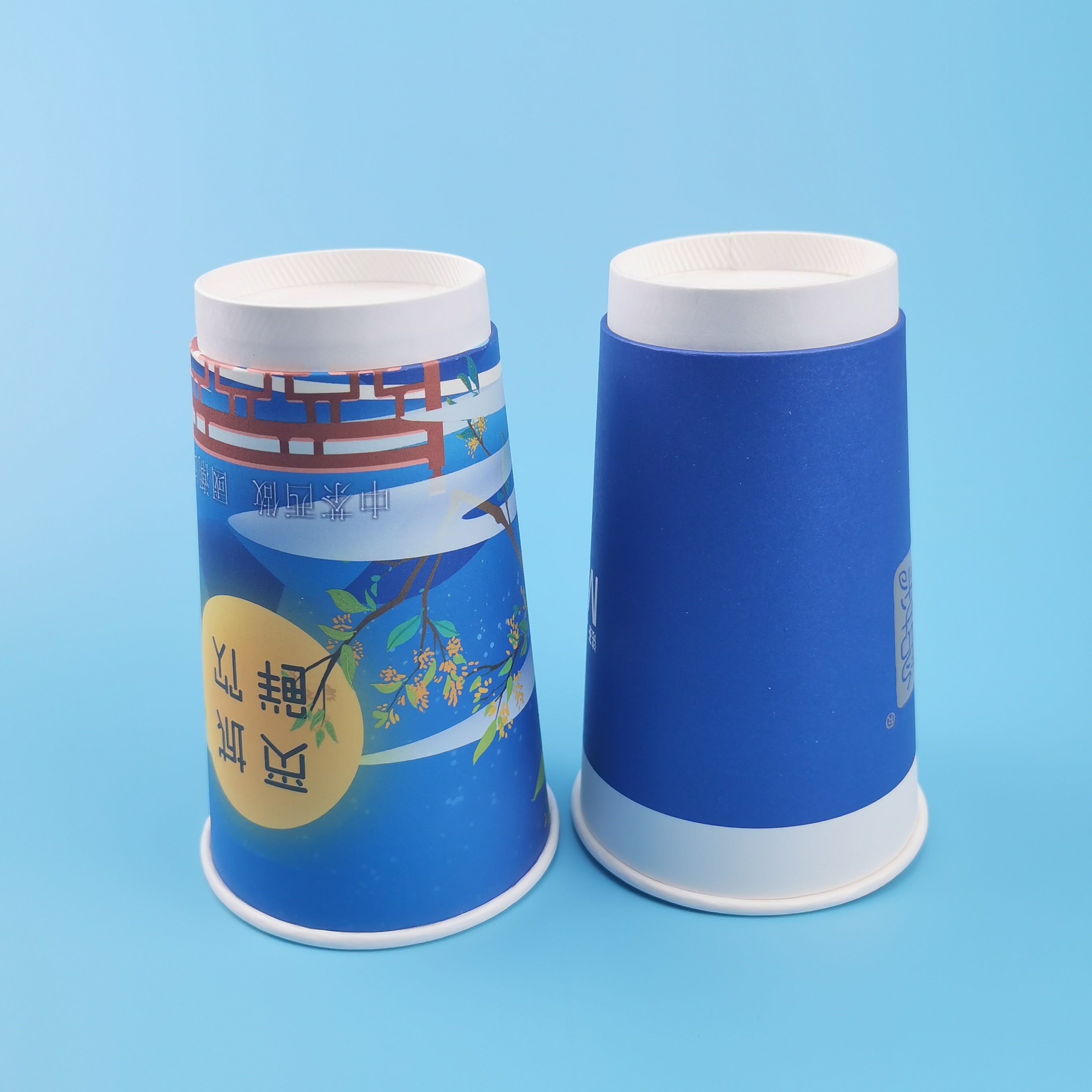 Customized 9Oz FDA Tested Food Grade Thick Paper Cups