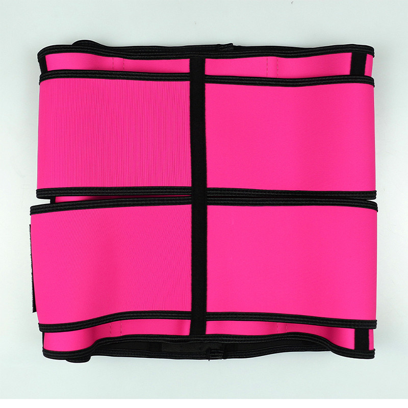 100 Latex Double Abdominal Belt Double Band Waist Trainer 3 Layer Hooks