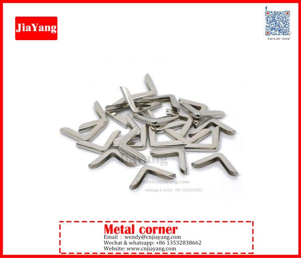 Quality anti brass metal corner folding tip for menu for sale