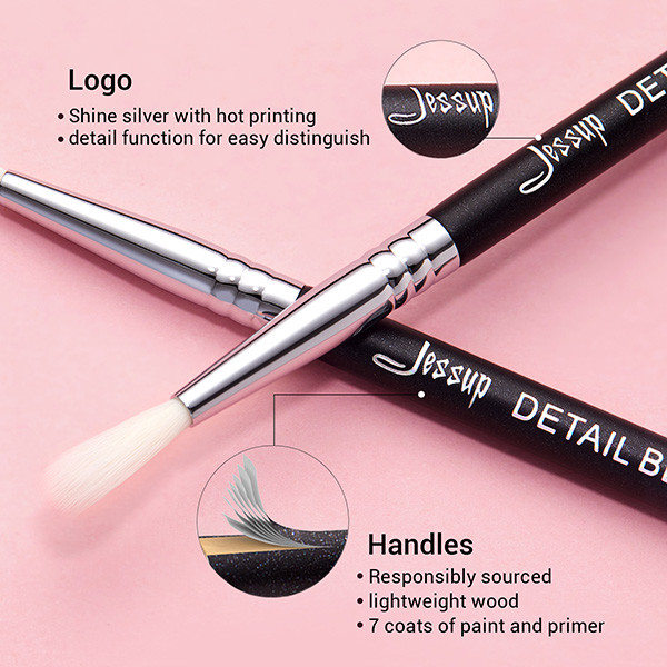 Jessup 1pc Powder Detail Blending Brush Synthetic Hair Individual Use