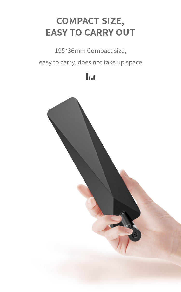 Black 5dBi 2.4G GSM 4G Lte 433mhz 868mhz Wireless Wifi Omnidirectional External Rubber Antenna