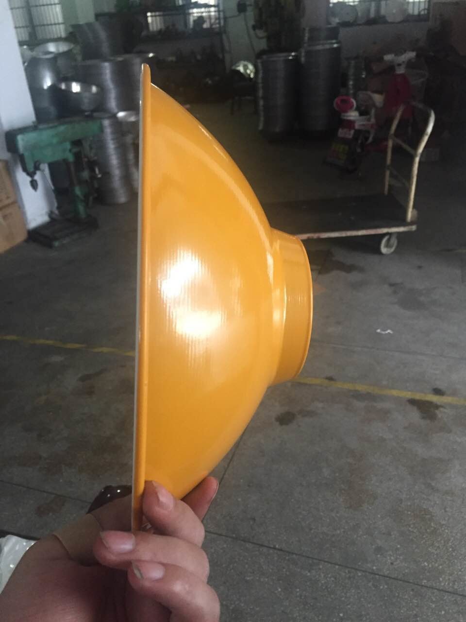 Deep Drawing Spinning Metal Process High Precision For Lamp Cover Fabricated