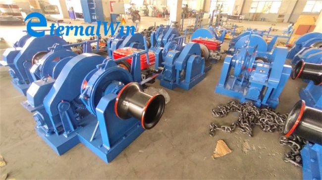 Single Gypsy Chain Anchor Windlass Winch 18mm 20mm 28mm Diesel Engine Driven