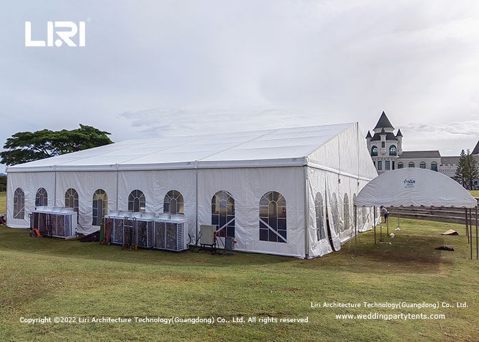 Cfm Outdoor Wedding Tent Ceiling Roof Lining And Curtain With Clear Windows