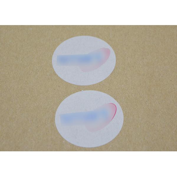 Round shape Partial transfer white security VOID label for box sealing