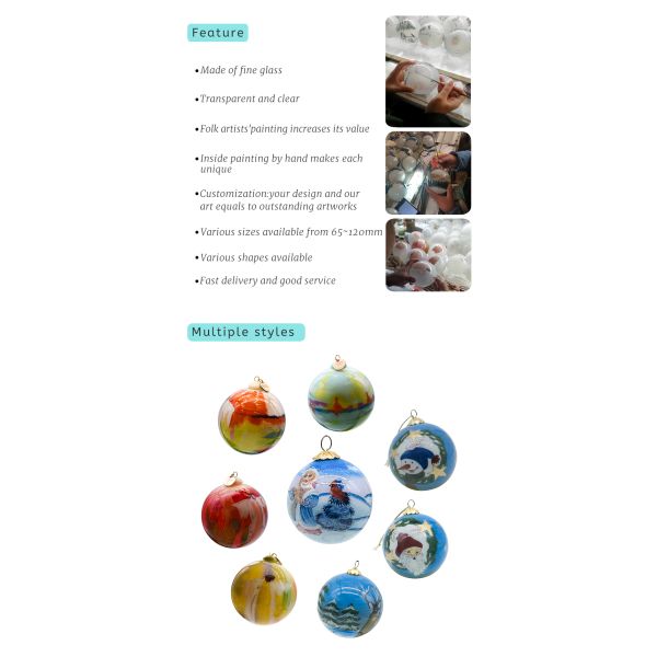 Superior Quality Christmas Bauble Can Be Hung with Customisable Gift Boxes for Gift-giving