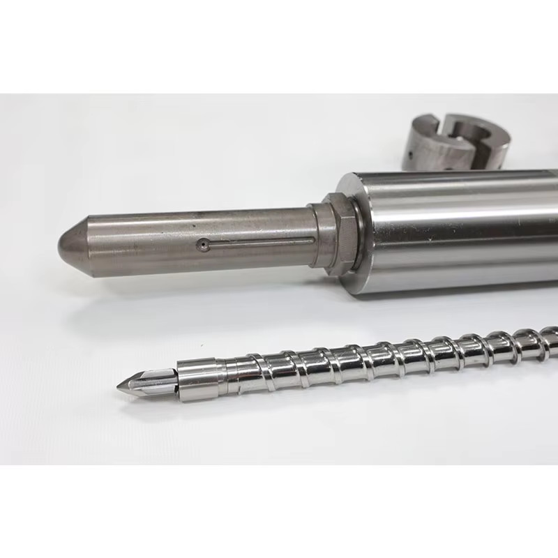 2024 OEM Custom Stainless Steel Alloy Single Twin Extruder Screw Barrel Reciprocating Injection Lead Feed Screw Auger Nitride