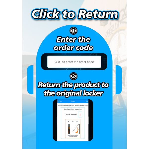 Skis Rental Locker Vending Machine for Rental & Return – Card Reader for Ski Resorts & Winter Sports Facilities