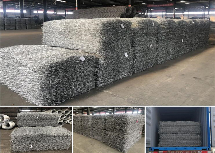 High Strength 100x120mm Gabion Wire Mesh Low Carbon Steel