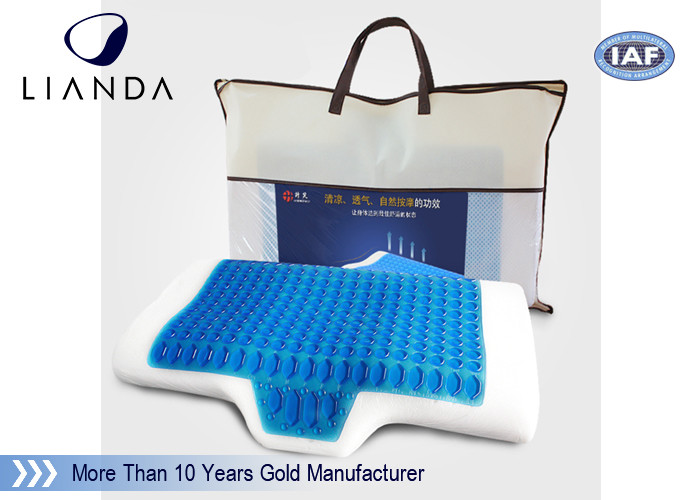 Reversible OEM ODM Cooling Gel Pillow , Infused Memory Foam cool gel neck pillow FOR Car
