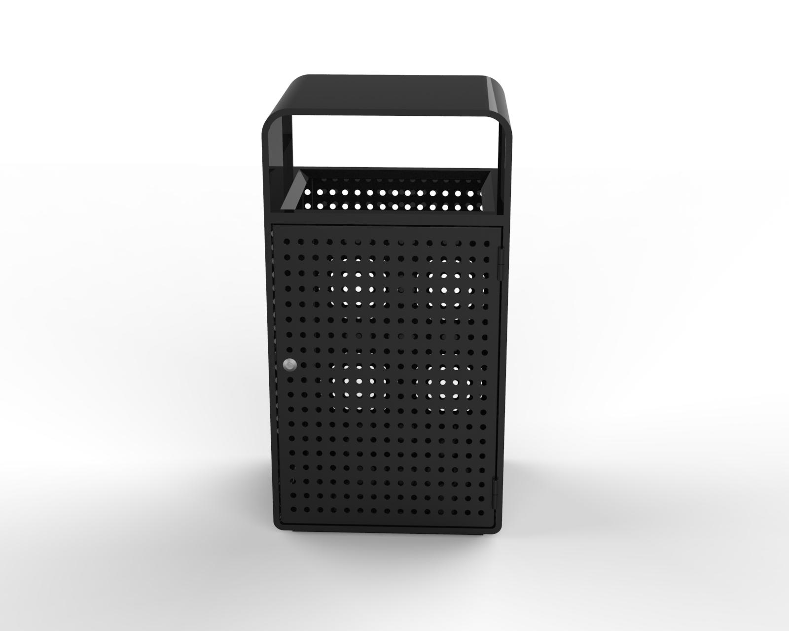 commercial metal refuse bin