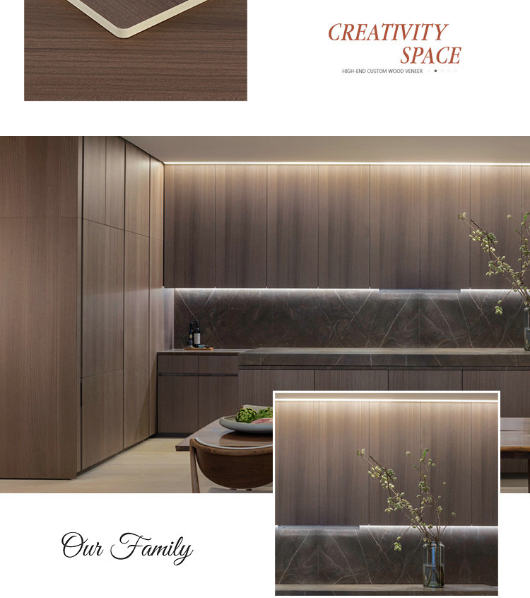 Factory Customized Environmentally Friendly Wood Grain Wood Veneer Wall Panels