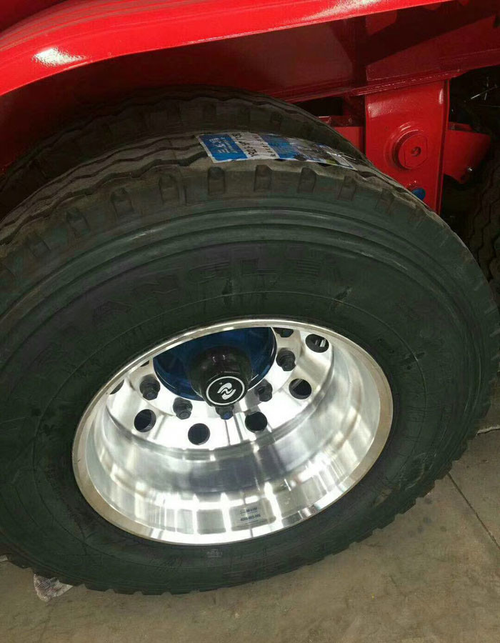 Carbon Steel Semi Truck Trailer / Powder Material Semi Flatbed Trailers