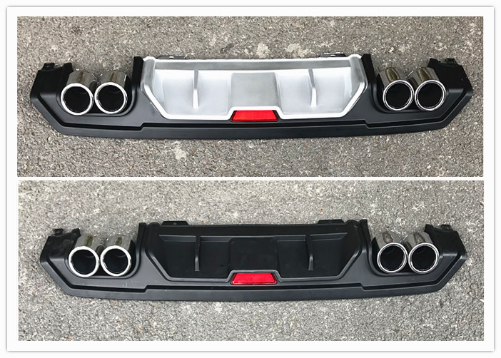 HONDA New Civic 2016 Auto Body Kits , Sport Style Rear Bumper Diffuser with Muffler Tips