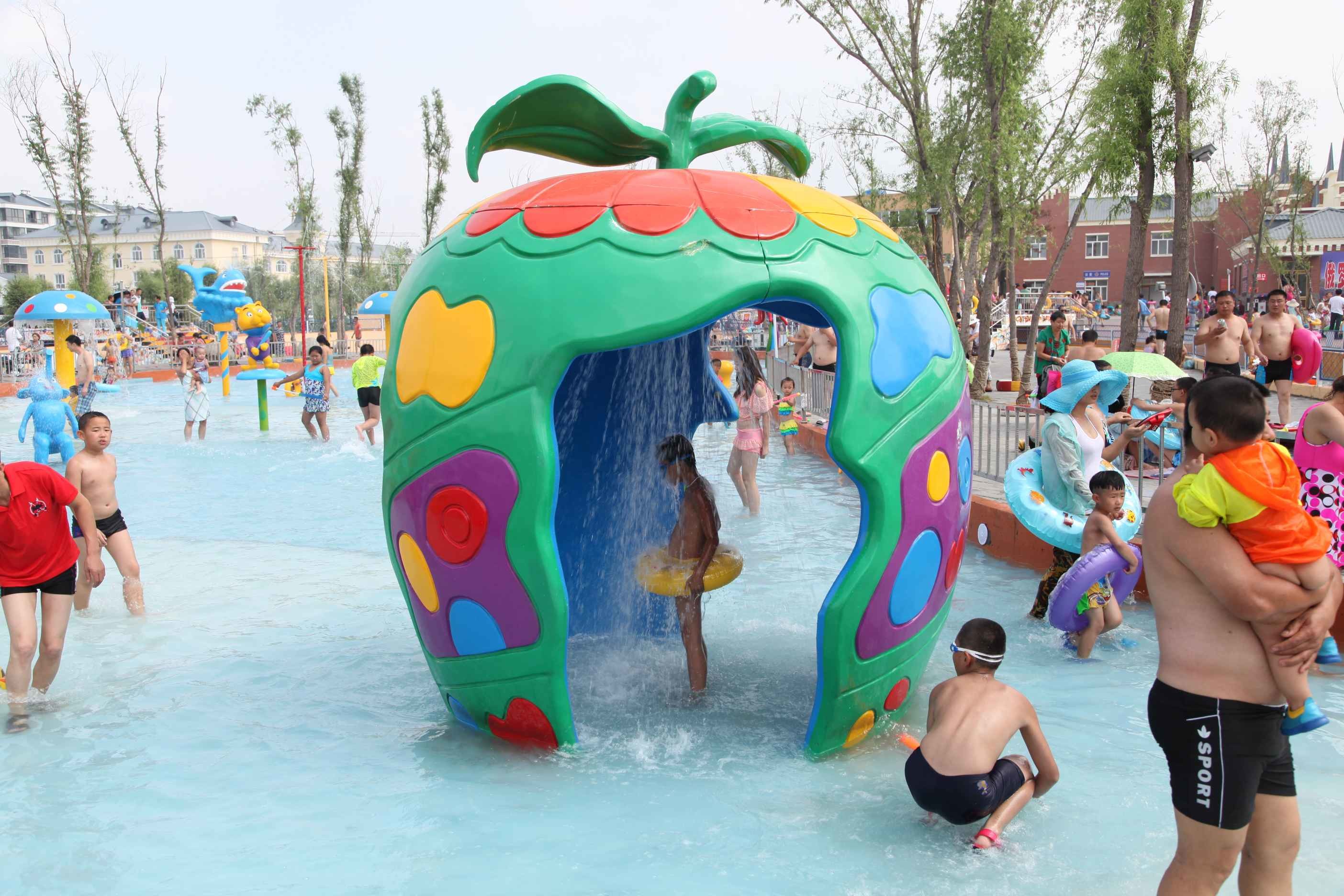 Spray Park Equipment Duck Spray Aqua Play, Water Sprayground Structures OEM