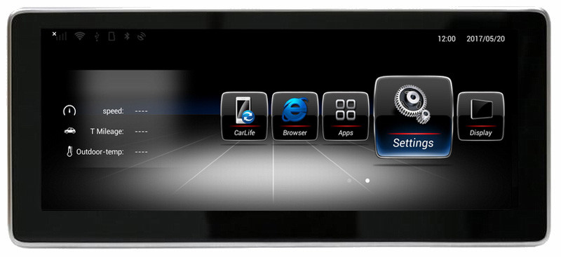 Ouchuangbo 10.25 inch audio gps navi for Benz SLK 2009-2015 android 6.0 OS 8 core 32GB ROM