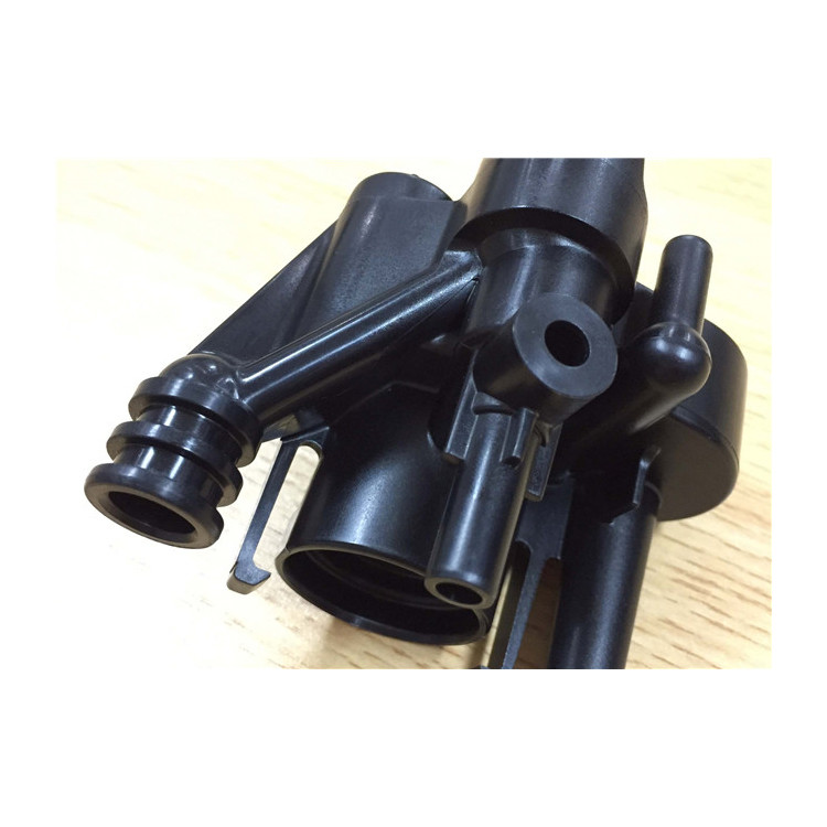 Engine Parts Precision Injection Mould Black Nylon Glass Fiber Thickened / Hardened