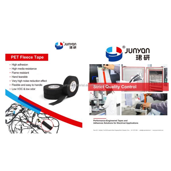 PVC Automotive Masking Tape with Curved Special-shaped Process ROHS REACH Compliant for Electrical Insulation