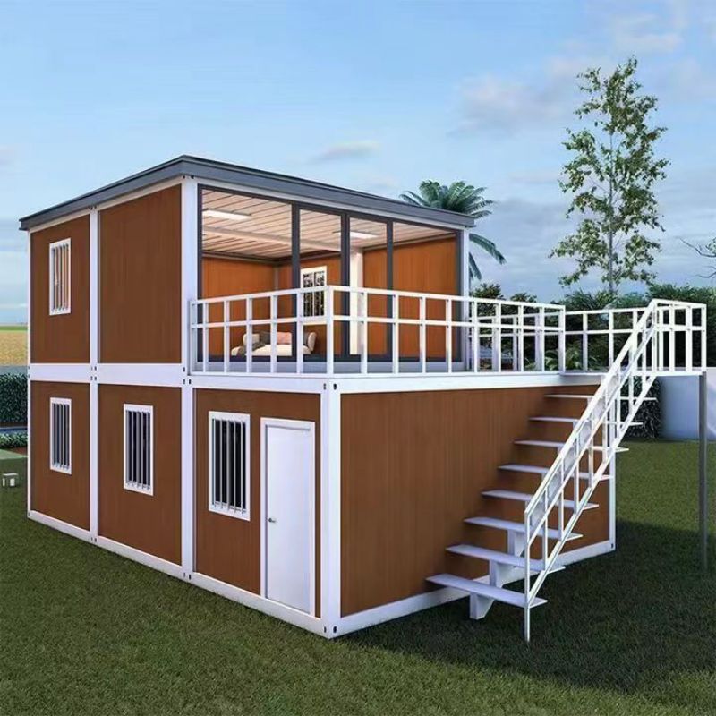 Prefabricated Steel Sandwich Panel Container House For Coffee Shop Modern