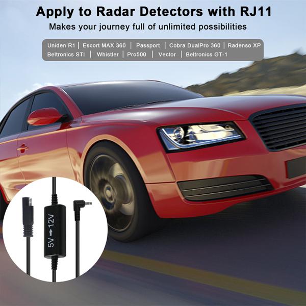 RJ45 to SAE Step-Up Power Cable for 9V/12V DC Devices