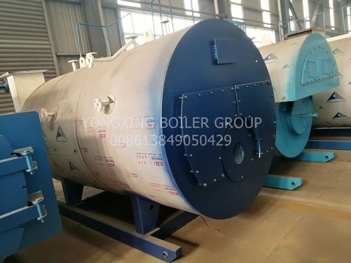 Commercial Food Factory Gas Fired Steam Boiler Fire Tube Structure CE Certificated