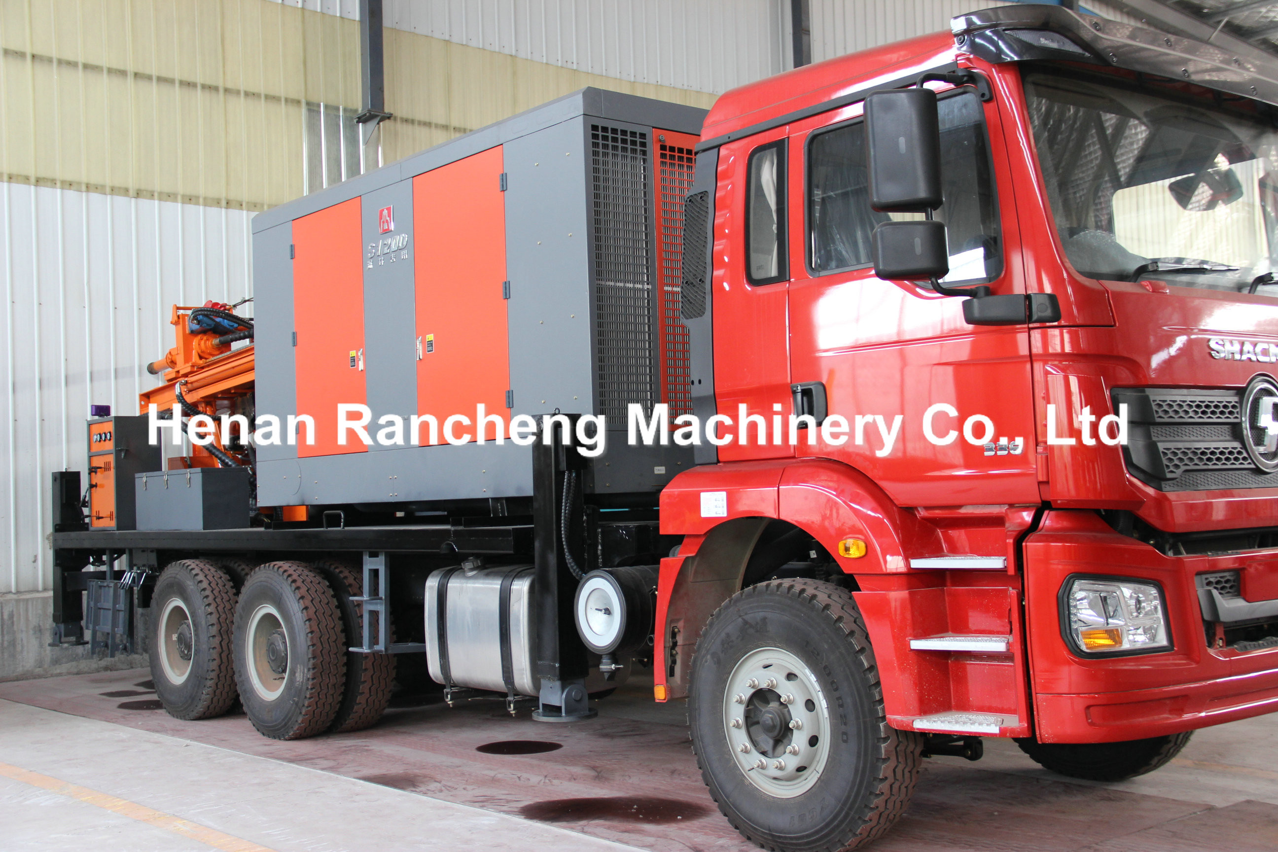 Truck Water Well Drilling Rig 260m Depth 155KW Load Vehicle Engine 20T Weight