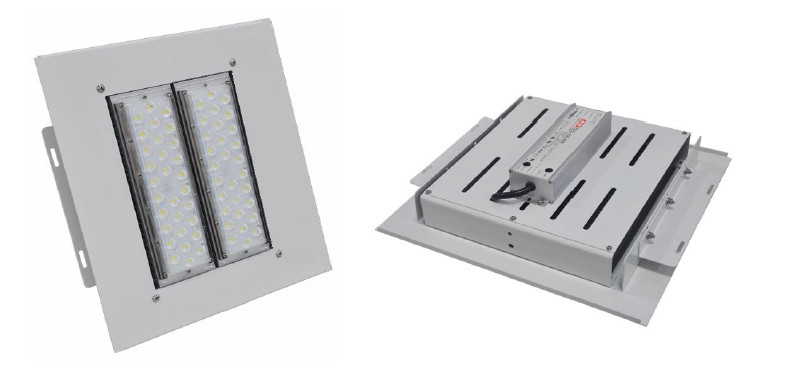 Super Bright Exterior 160lm/w Gas Station Led Canopy Lights 150w SMD 5050 Led Chips