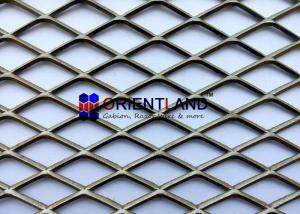 China Heavy Duty Carbon Steel Expanded Metal Mesh / Architectural Metal Mesh Fabric on sale