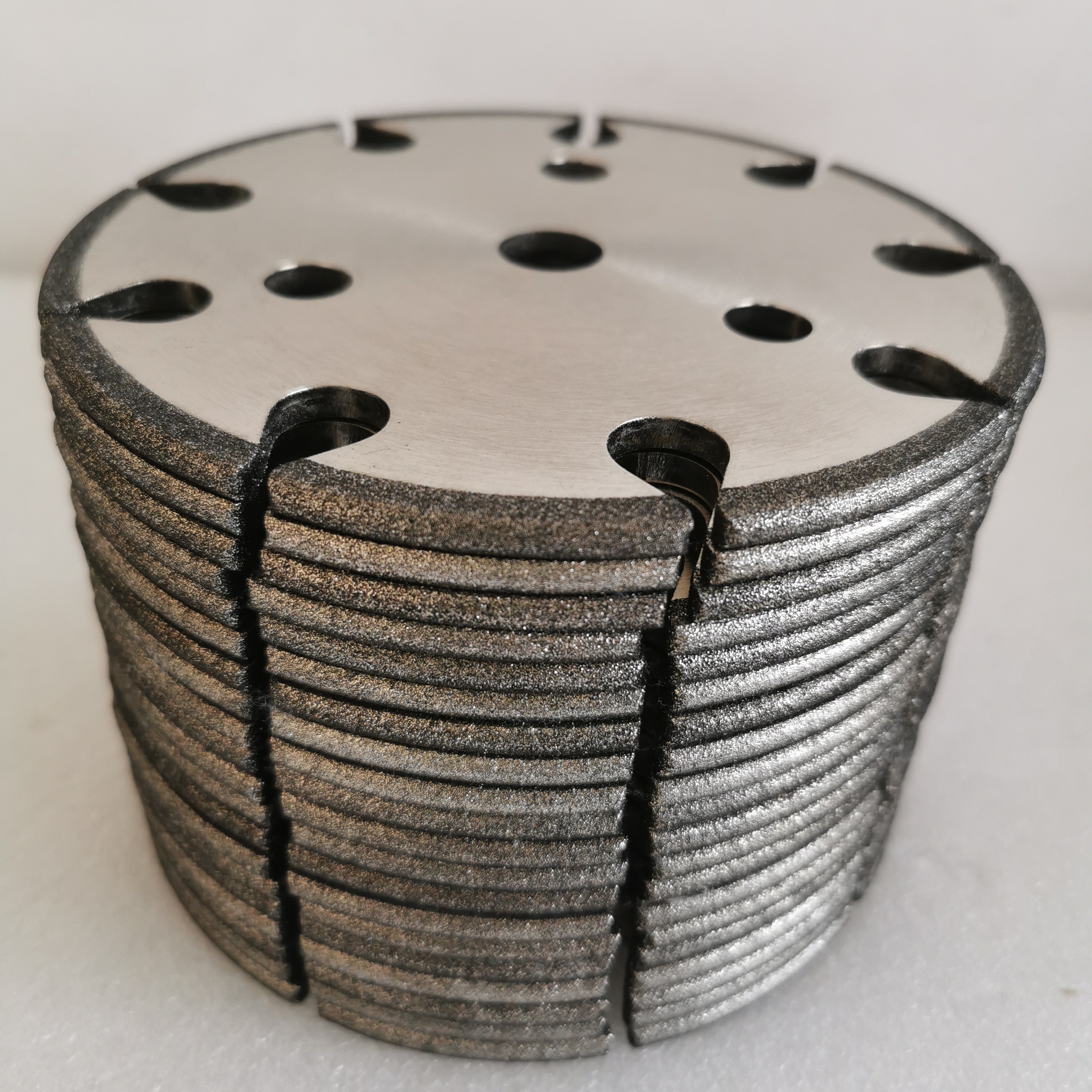 B80/100 145*4.8 * 16 *6 Mm Dinasaw CBN Cyclone Grinding Wheels For Sharpening Chain Saws