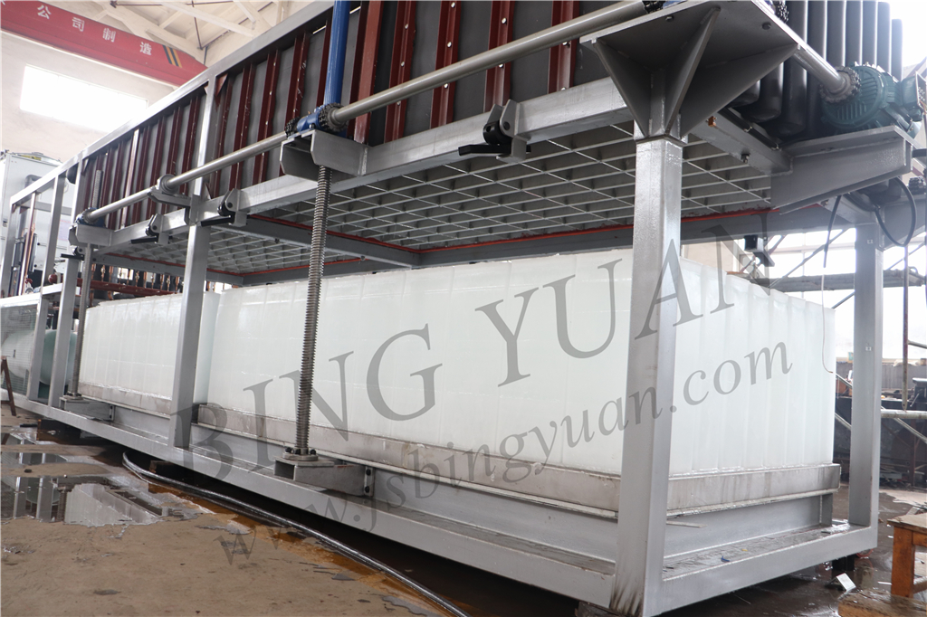 SUS304 Staineless Steel 10 Ton 5KG Block Ice Maker Machine , Ice Plant Machinery
