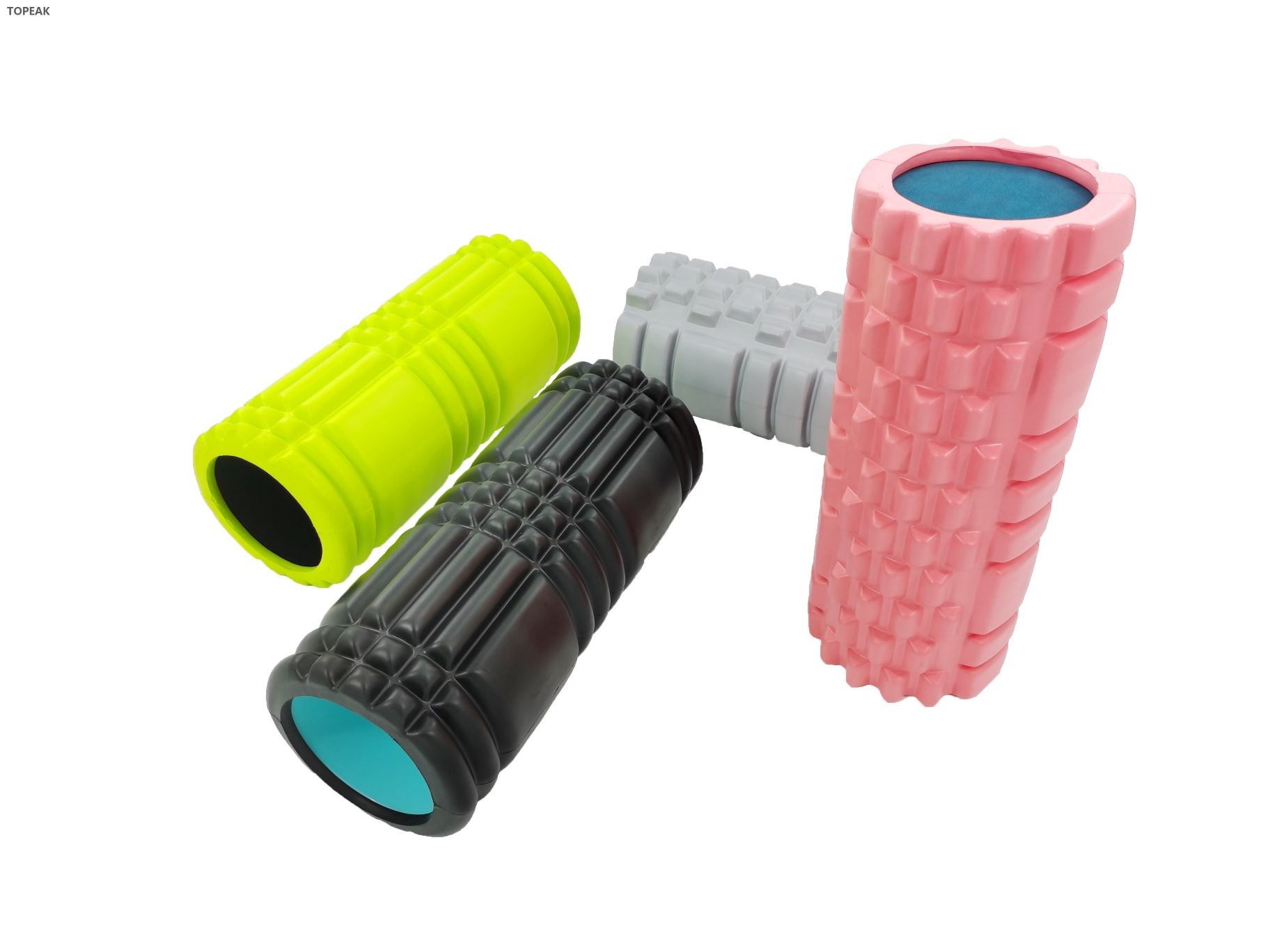 Pvc Health And Yoga Massage Roller Exercises Stick Body Solid Red Topeak