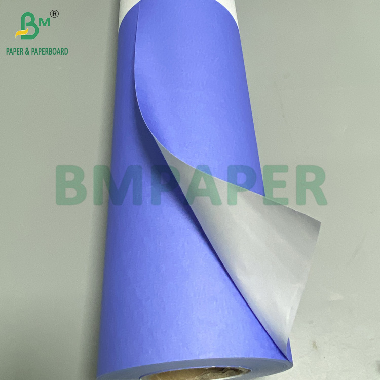 80gsm Digital Plotter Paper Rolls Wide Format Colored Purple Blue 35" X 300ft
