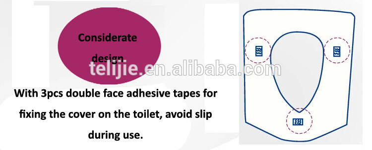 Hygiene Soft Foldable Disposable Toilet Seat 1ply PE Film