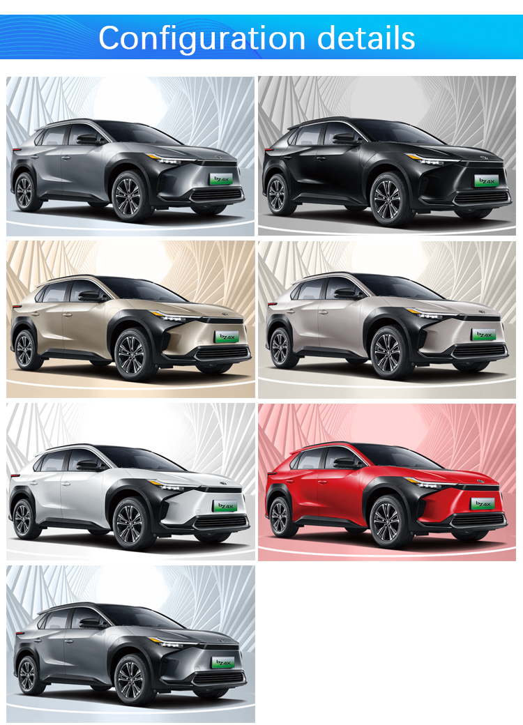 Adults Energy Vehicles 2023 Electric To-yota Bz4x 4WD EV SUV with Max Speed of 160km/h and Cruising Range of 560km