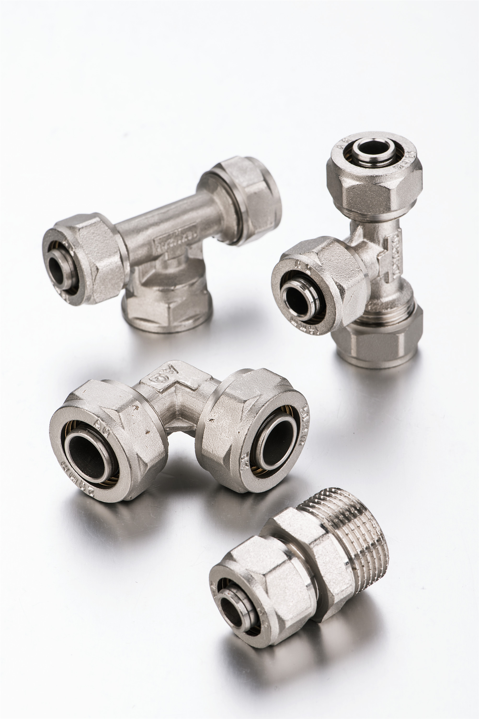 Multilayer pex pipe fittings brass compression fittings coupling for pex-al-pex pipe