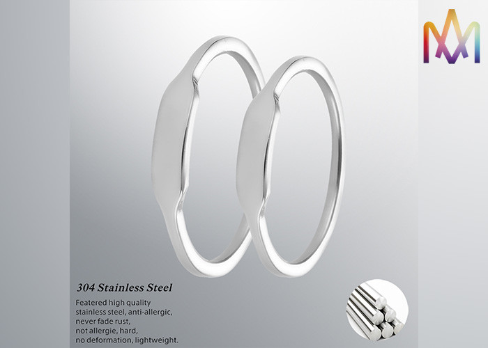1.5mm Thickness Openable Flat Top Personalized Jewelry Ring