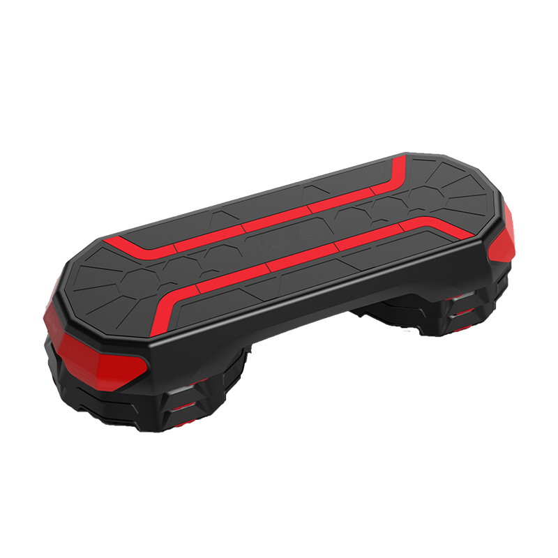42CM Pink Aerobic Step Platforms Stepper Anti Skid Riser Board Black Adjustable
