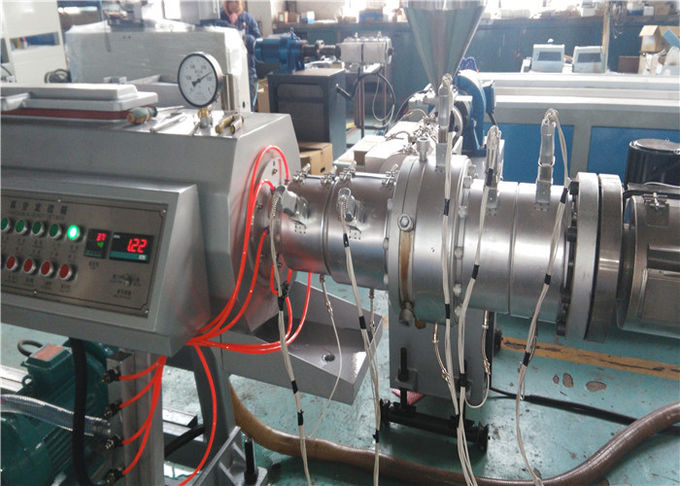 Fiber Glass Reinforced PPRC Pipe Machine Line , Pipe Screw Extruder Machine 1