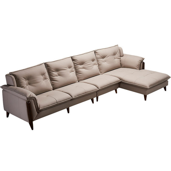 3 Seater Contemporary Living Room Sofa leather wood frame with low price