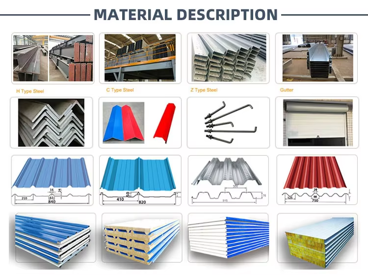 Professional Custom Prefabricated Steel Structure Factory Warehouse Free Design
