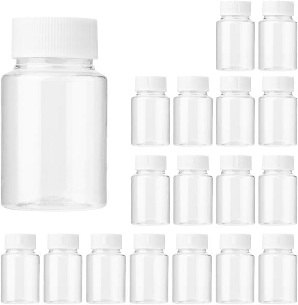 Clear Pill Bottle Plastic Medicine Bottle Empty Reagent Bottle Chemical