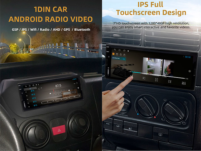 Micro SD Single Din Retractable Screen Mirror Link Single Din Radio With Screen