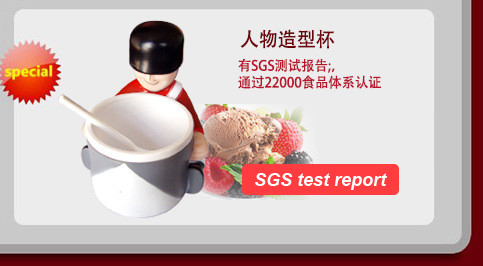 Personalized SGS PP Plastic Ice Cream Bowls Anti Corrosion