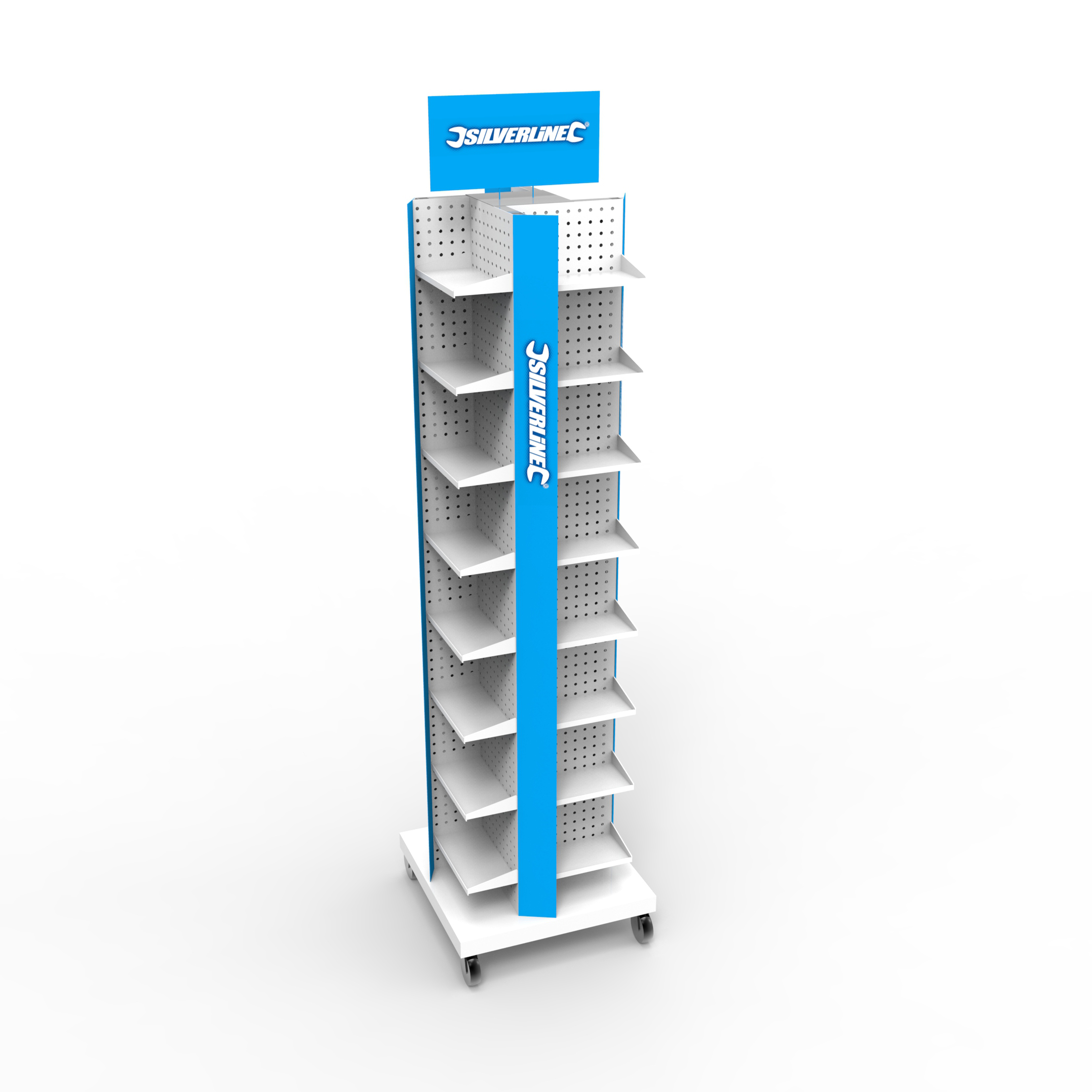 Pegboard Cellphone Accessories Display Stand With Hooks