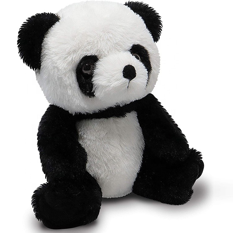 Custom Skin Friendly Panda Plush Toy No Fading Sitting 100% PP Cotton